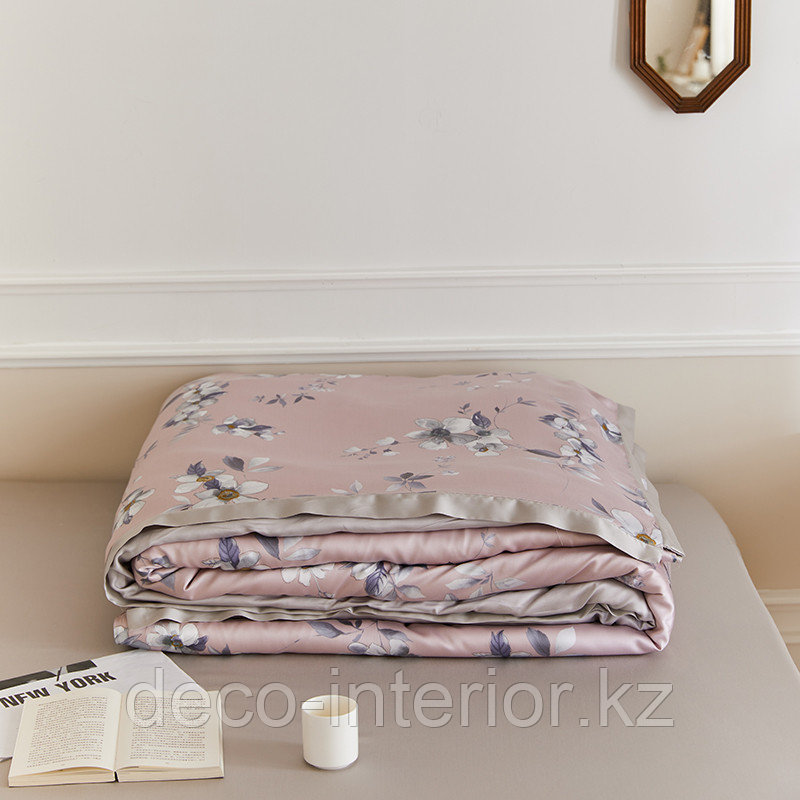 Постельное белье семейный комплект из тенселя с цветочным принтом - фото 4 - id-p103821938