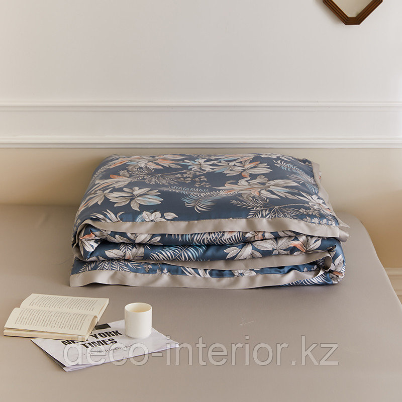 Постельное белье семейный комплект из тенселя с цветочным принтом - фото 5 - id-p103821949