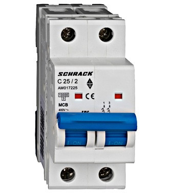 Автоматический выключатель AM C 25A 2P 10kA - фото 1 - id-p111621172