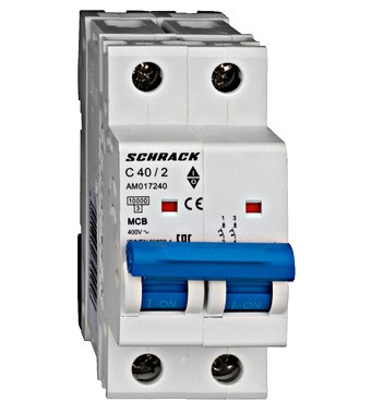Автоматический выключатель AM С40А 2P 10кА - фото 1 - id-p111621174