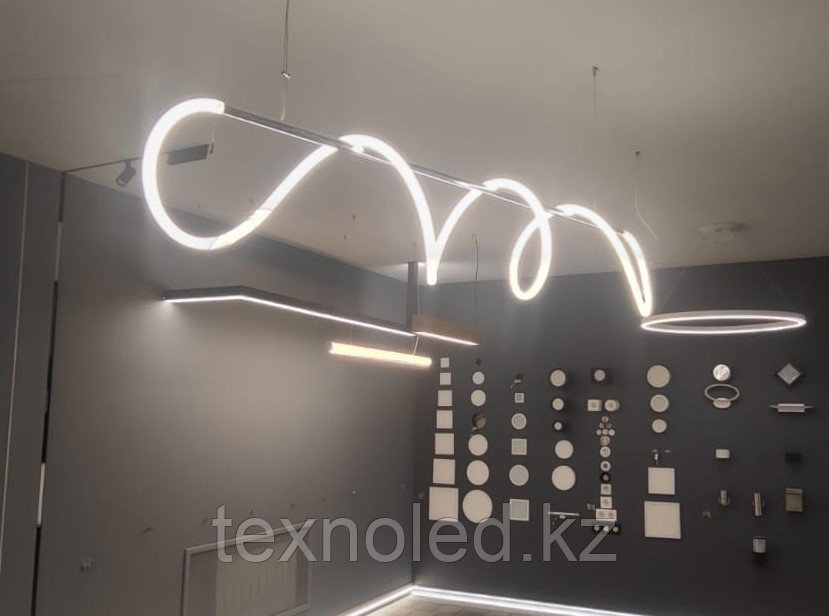 Дизайнерская люстра Volna хром 60W 4000K