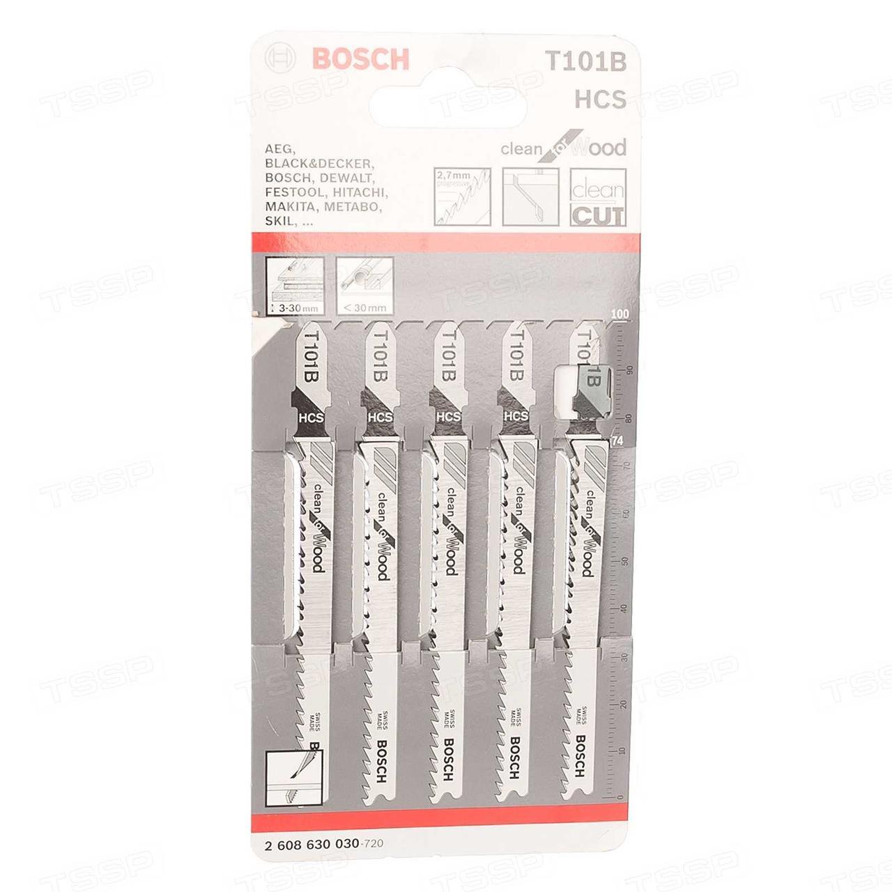 Пилки для лобзика Bosch T101B 2608630030