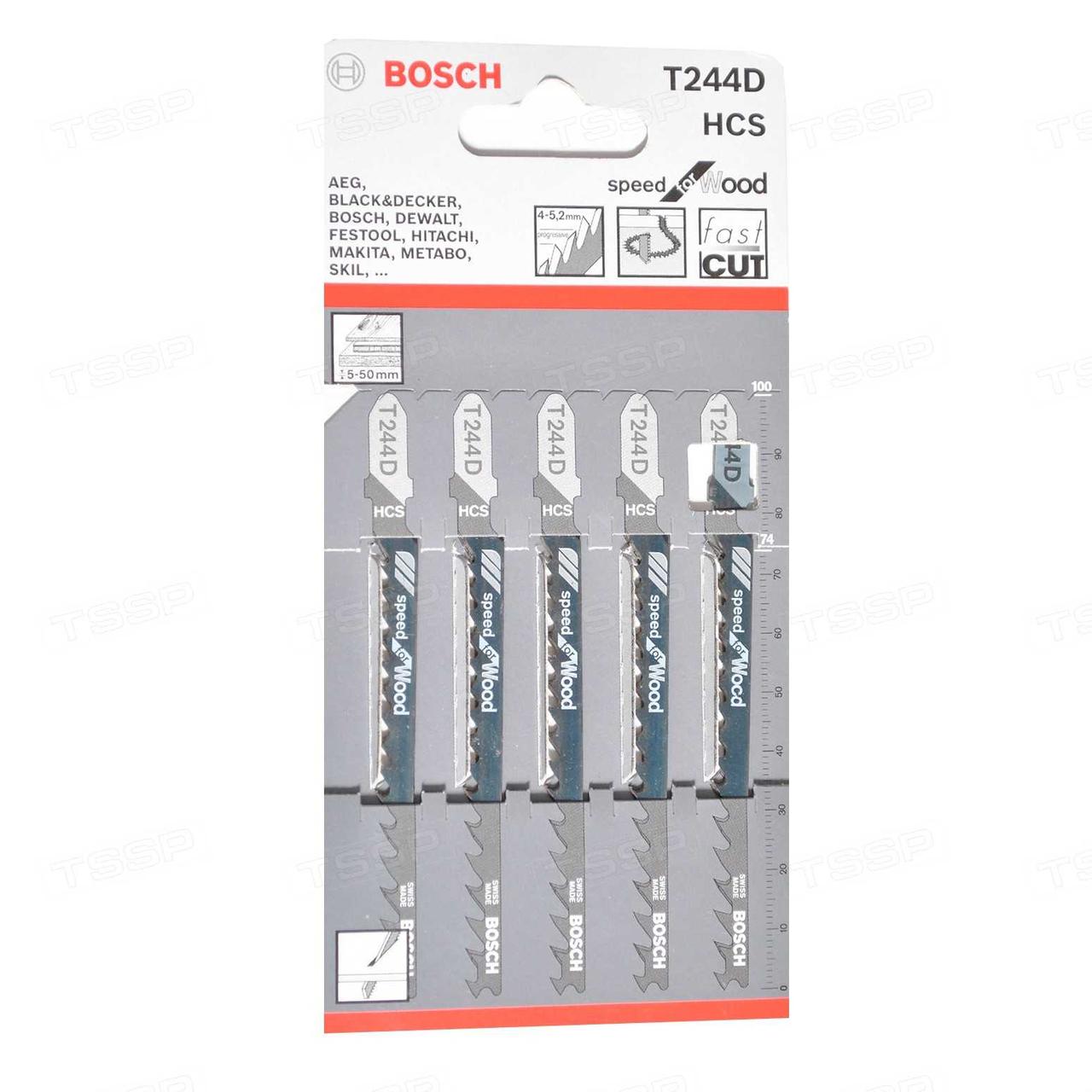 Пилки для лобзика Bosch T244D 2608630058