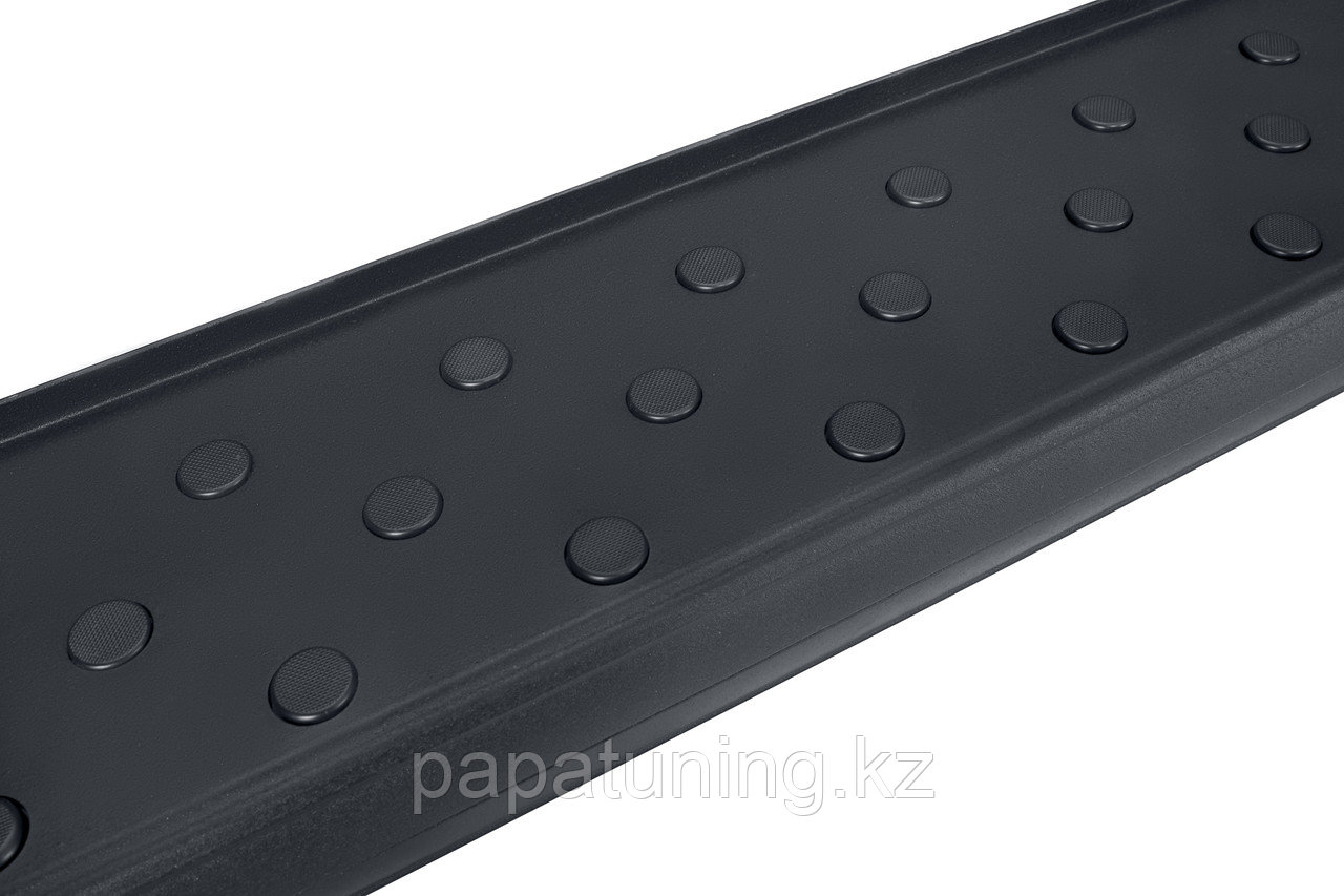 Пороги алюминиевые Slitkoff "Standart Black" 1250 черные Lada Niva 4x4 Urban 3D (2014-) - фото 7 - id-p111050196