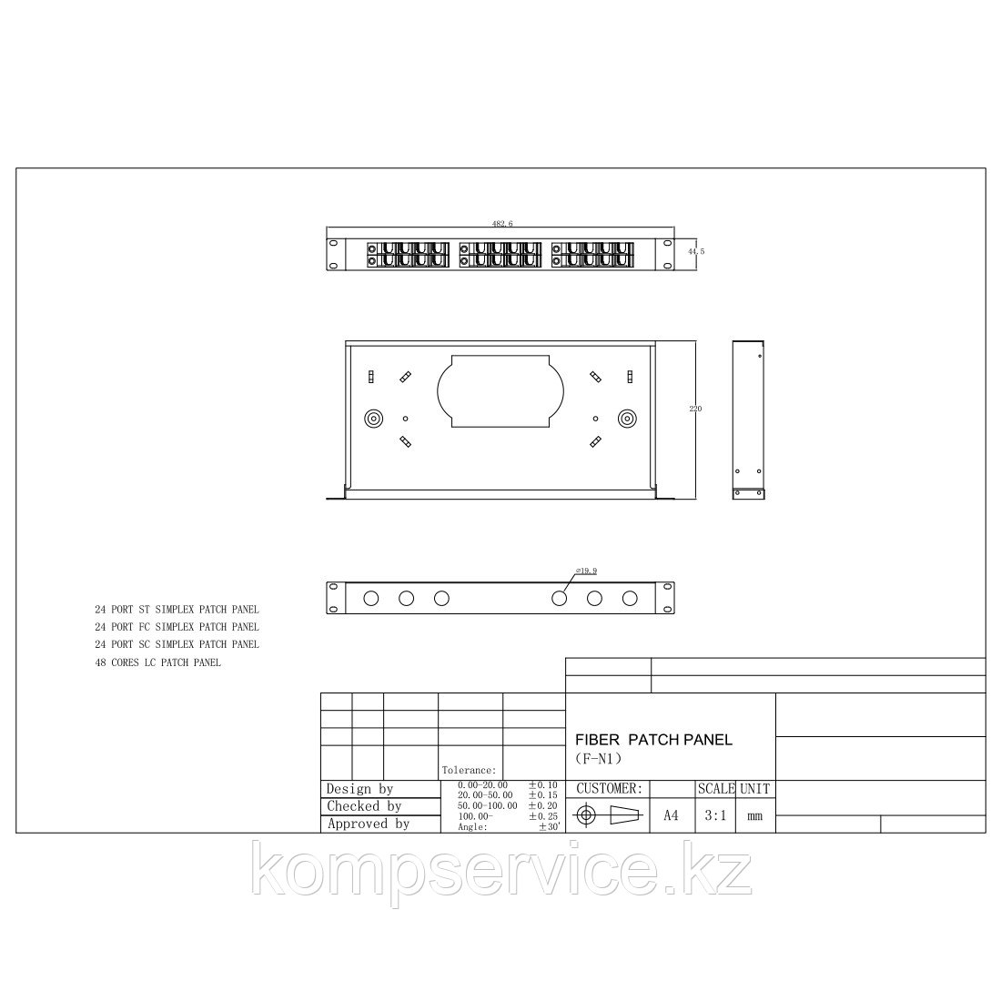 Оптический кросс SHIP F-N1 - фото 3 - id-p111634431