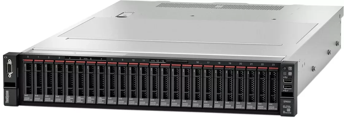 Lenovo 7Z73A06BEA Сервер ThinkSystem SR650 Xeon Silver 4314 (16C 2.4GHz 24MB Cache/135W), 32GB