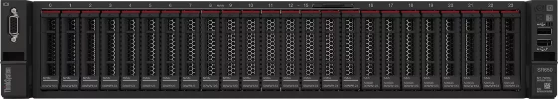 Lenovo 7Z73A06AEA Сервер ThinkSystem SR650 Xeon Gold 6226R (16C 2.9GHz 22MB Cache/150W) 32GB 2933MHz - фото 4 - id-p111636308