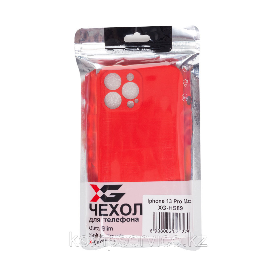 Чехол для телефона XG XG-HS89 для Iphone 13 Pro Max Силиконовый Красный - фото 3 - id-p111637147