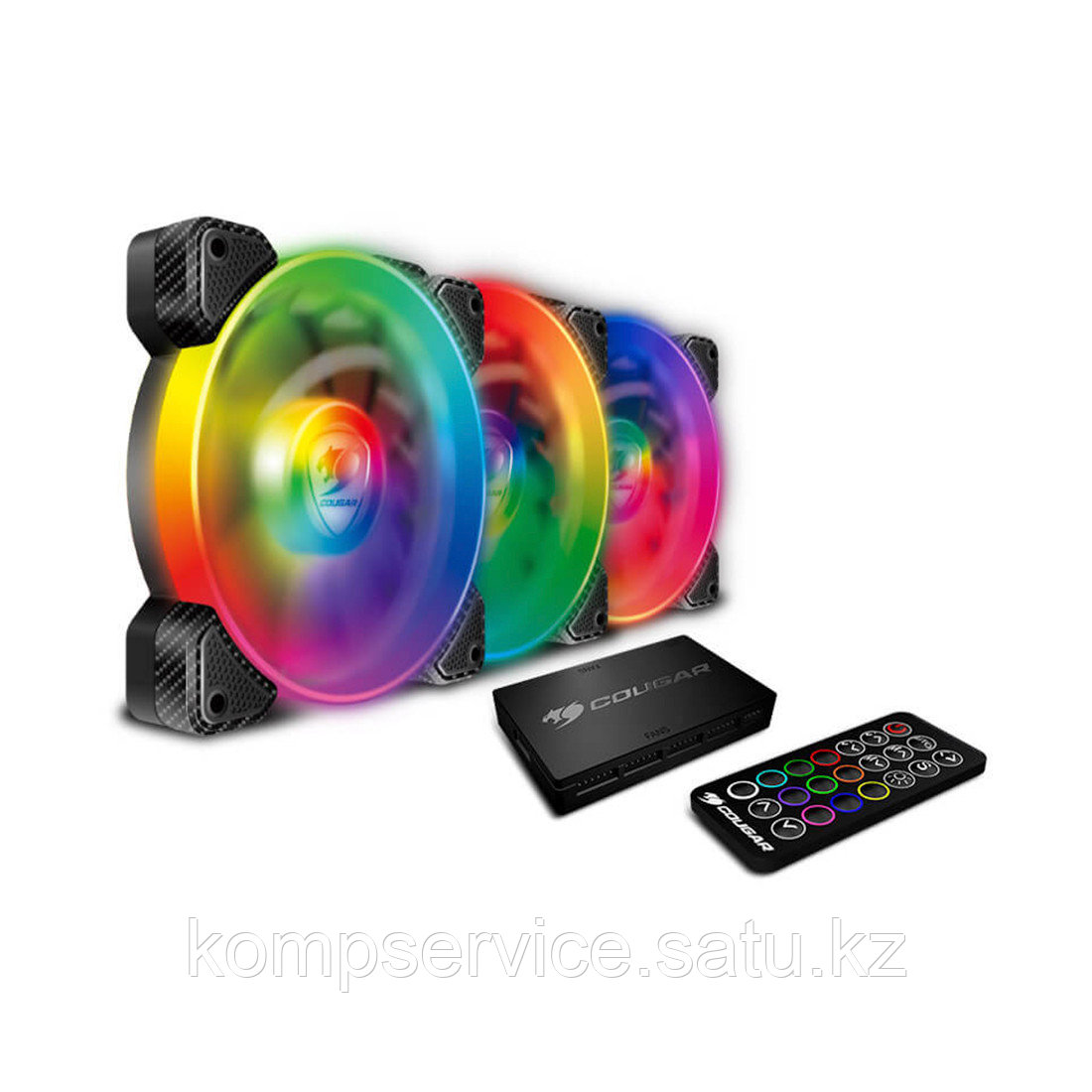 Комплект кулеров для компьютерного корпуса Cougar VORTEX SPB RGB COOLING KIT - 3 в1 - фото 1 - id-p111637314