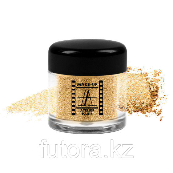 Рассыпчатая перламутровая пудра "Make Up Atelier - Pearl Powder - Metallic Gold".