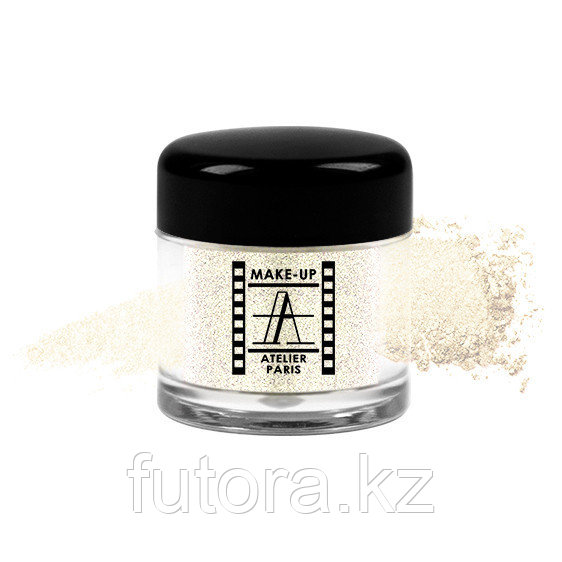 Рассыпчатая перламутровая пудра "Make Up Atelier - Pearl Powder - Holographic White Gold".