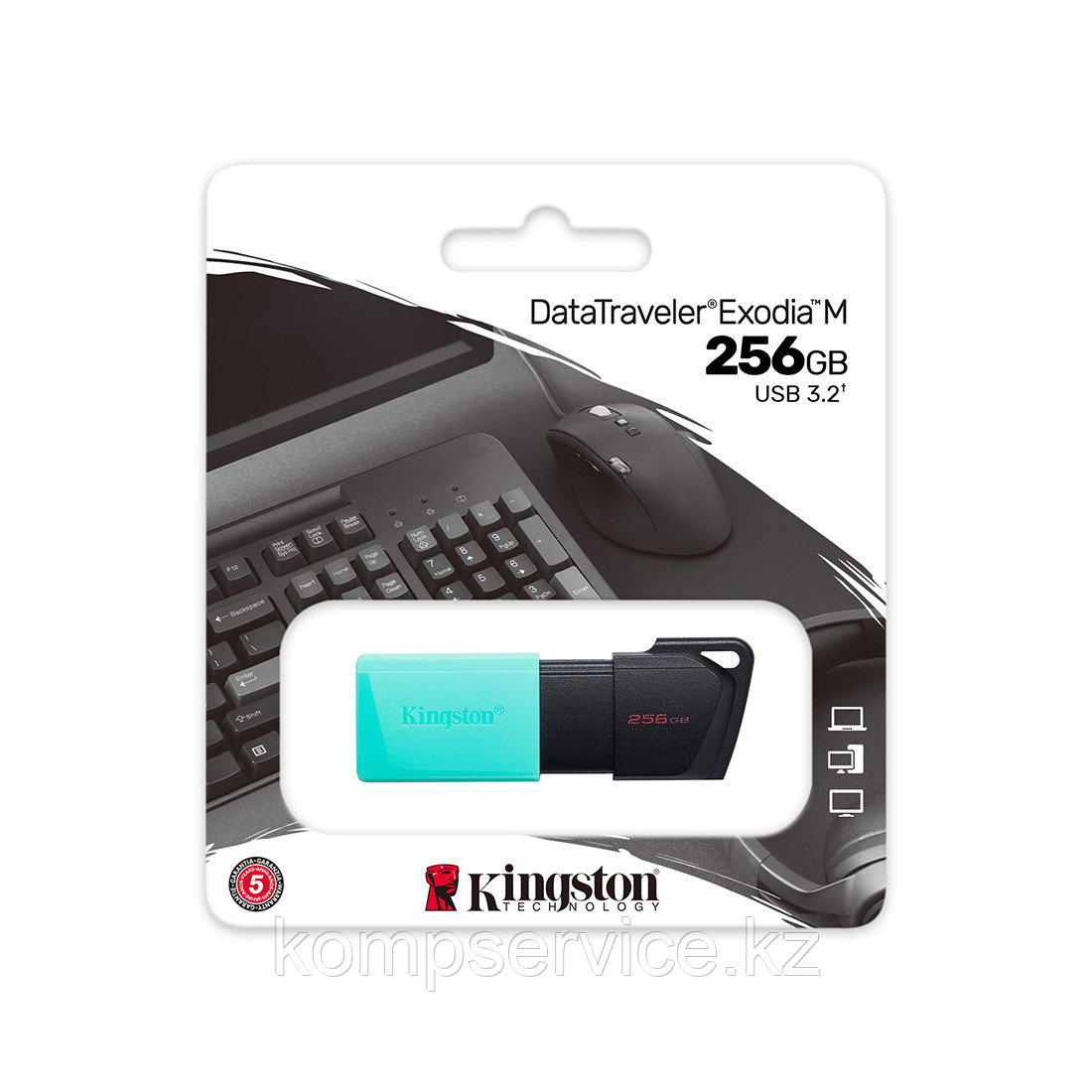 USB-накопитель Kingston DTXM/256GB 256GB Бирюзовый - фото 3 - id-p111639028