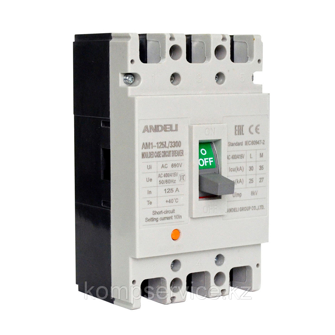 Автоматический выключатель ANDELI AM1-63L 3P 32A - фото 1 - id-p111639075
