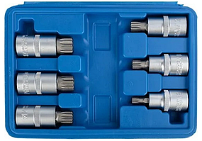 Набор головок 1/2" со вставкой SPLINE 55 мм. 6 пр. Vertul VR50195