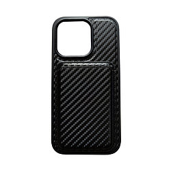 Чехол для iPhone 13 Pro Case под карбон с визитницей