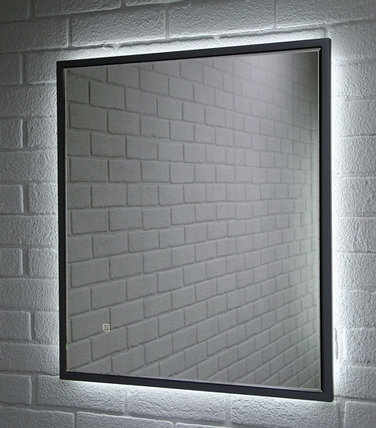 Зеркало GRAFFO 700х600 мм с подсветкой Графит ДОМИНО, фото 2