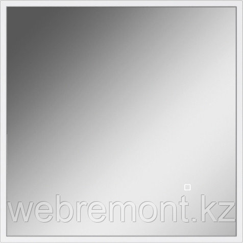 Зеркало GRAFFO 600х600 мм с подсветкой Белый Глянец ДОМИНО