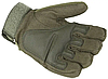 Перчатки тактические с пальцами  (цвет зеленый), фото 2