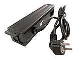Shelbi Настольный накладной блок на 3 розетки 200B, USB, Type-C, RJ45, HDMI, чёрный, фото 9
