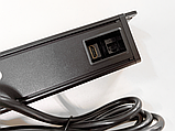 Shelbi Настольный накладной блок на 3 розетки 200B, USB, Type-C, RJ45, HDMI, чёрный, фото 8