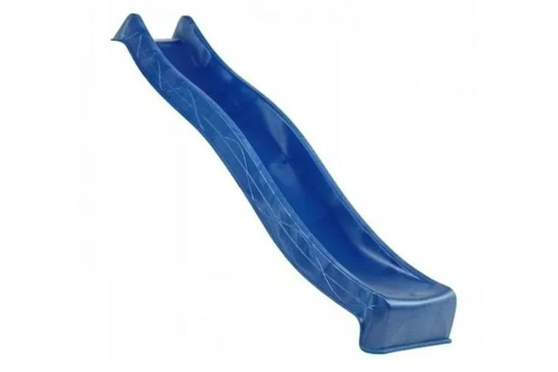Скат для горки длина 2,900м высота 1,5м пластик TSURI синий - фото 1 - id-p110896592