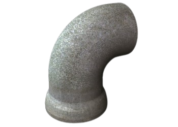 Чугунное колено раструб - гладкий конец ВЧШГ 90̊ DN 100 8.4 мм - фото 1 - id-p111649984