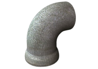 Чугунное колено раструб - гладкий конец ВЧШГ 90̊ DN 250 10.5 мм