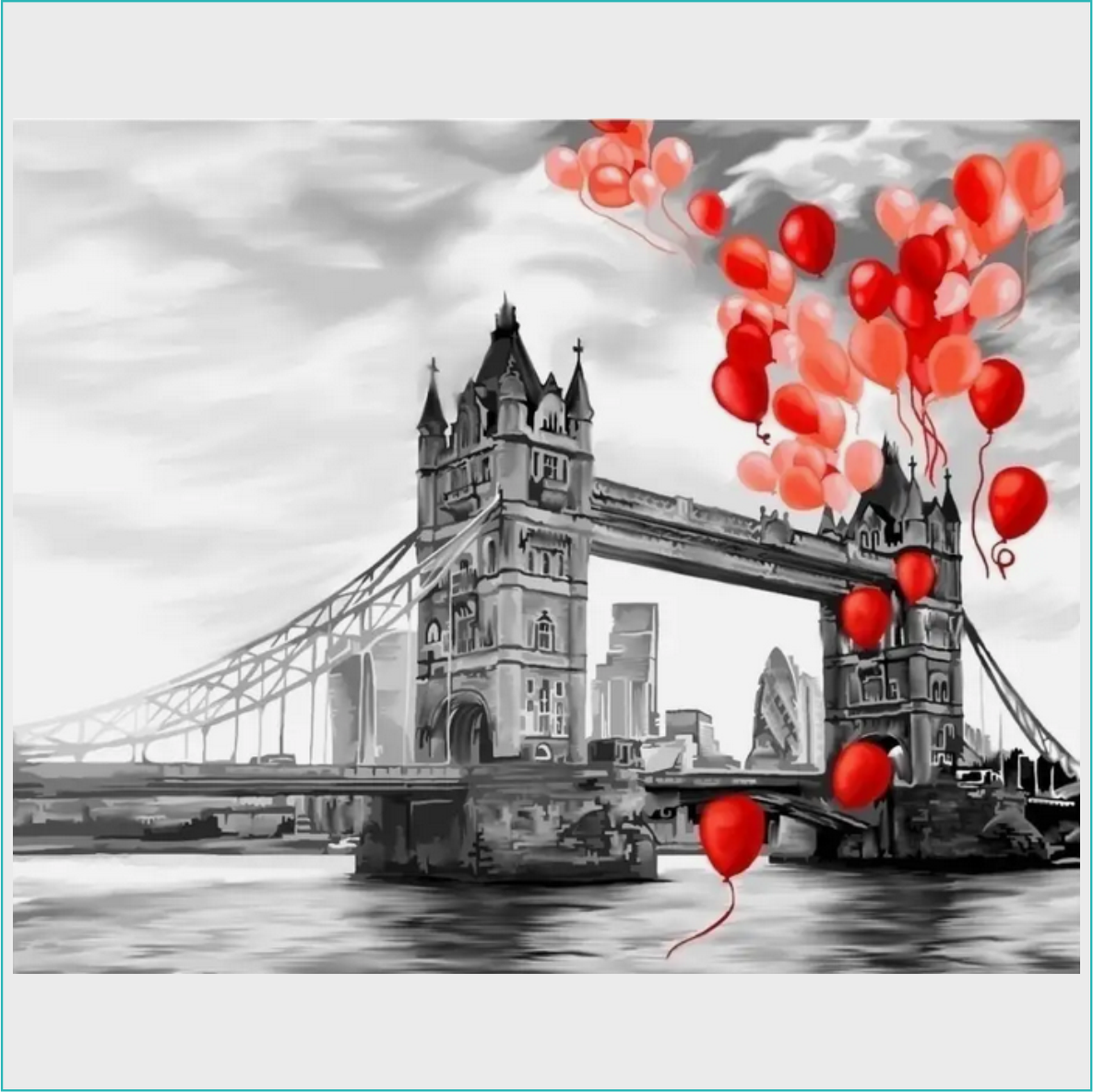 Картина по номерам "Англия. Лондон. Тауэрский мост" (40х50) - фото 2 - id-p111649917