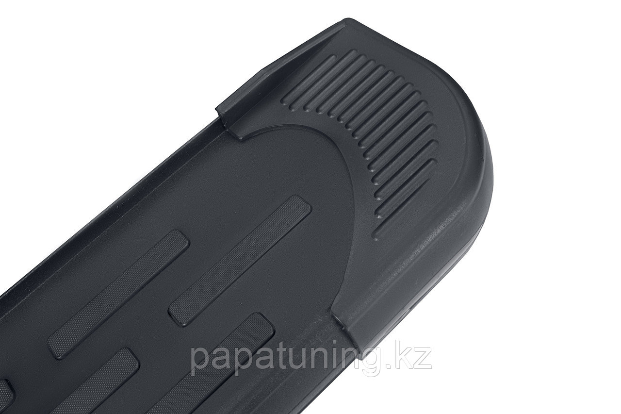 Пороги алюминиевые Slitkoff "Premium Black" 1600 черные Lifan X60 (2011-2015) - фото 5 - id-p111050325