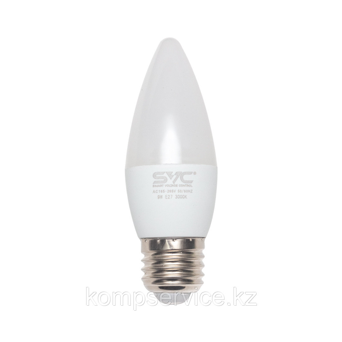 Эл. лампа светодиодная SVC LED C35-9W-E27-3000K, Тёплый - фото 1 - id-p111663619