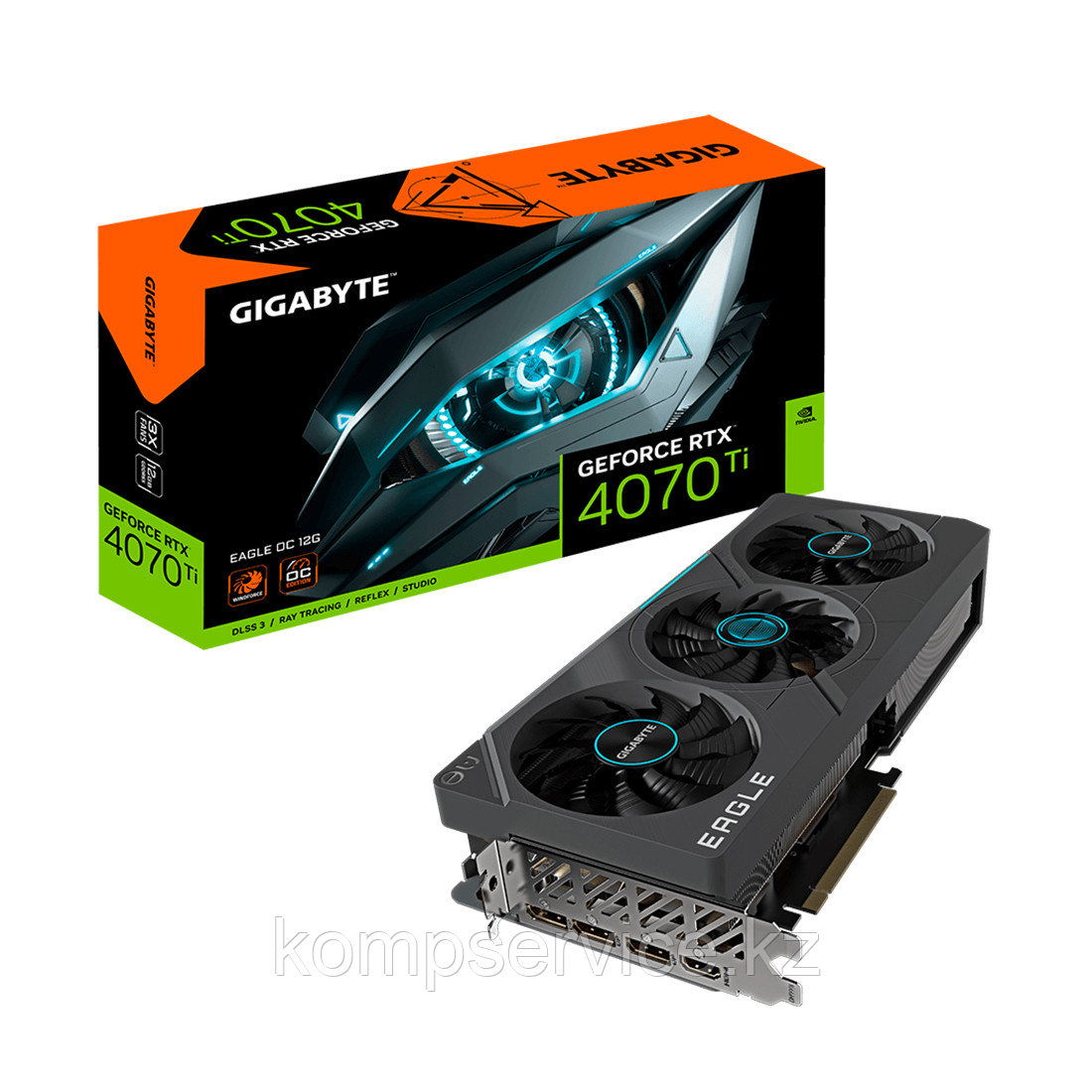 Видеокарта Gigabyte (GV-N407TEAGLE OC-12GD) RTX4070Ti EAGLE OC 12G - фото 3 - id-p111663815