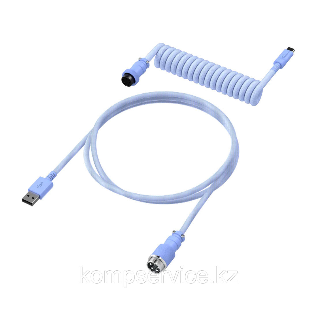 Провод для механической клавиатуры HyperX USB-C Coiled Cable Light Purple 6J682AA - фото 1 - id-p111664062