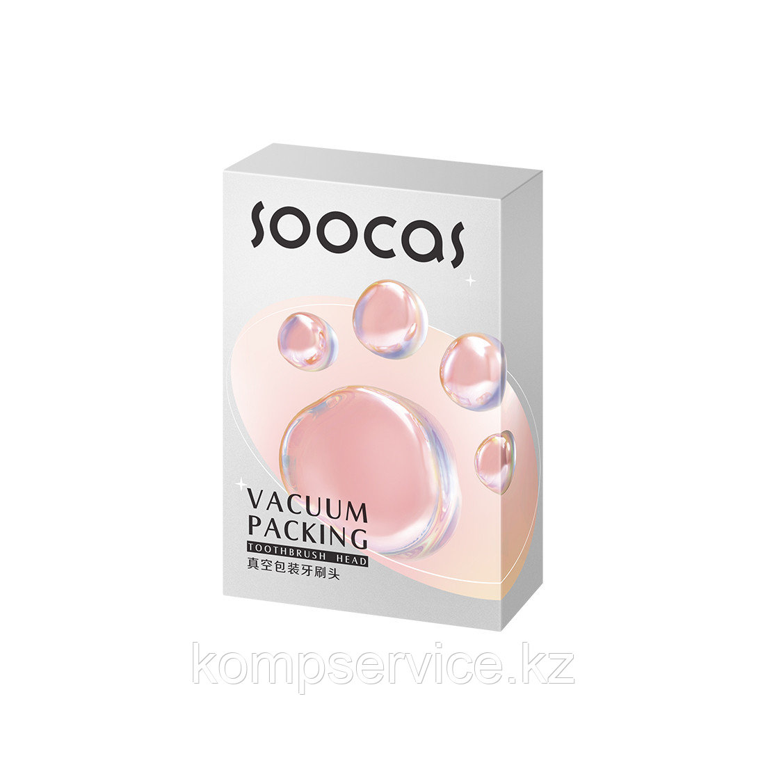 Сменные зубные щетки для Soocas D3 (2шт в комплекте) Розовый - фото 3 - id-p111664620