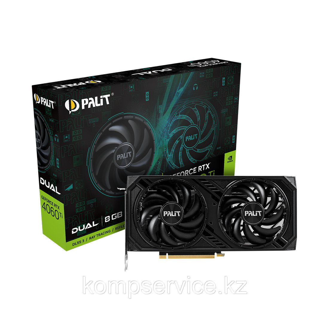 Видеокарта PALIT RTX4060Ti DUAL 8G (NE6406T019P1-1060D) - фото 3 - id-p111664848