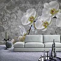3д Ветка белой орхидеи 10-833