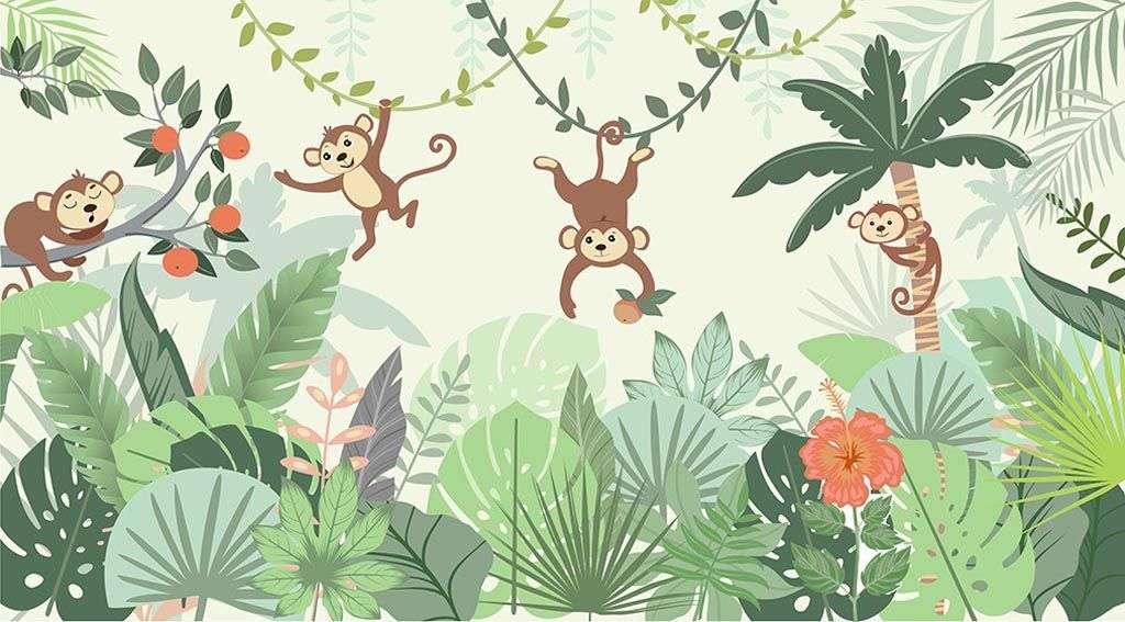 Веселые обезьянки в джунглях 12-1528 - фото 2 - id-p111673263