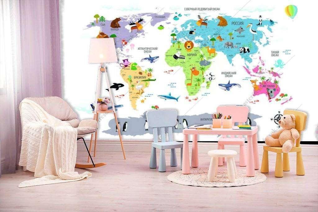 Карта мира для малышей 12-1189 - фото 5 - id-p111671341