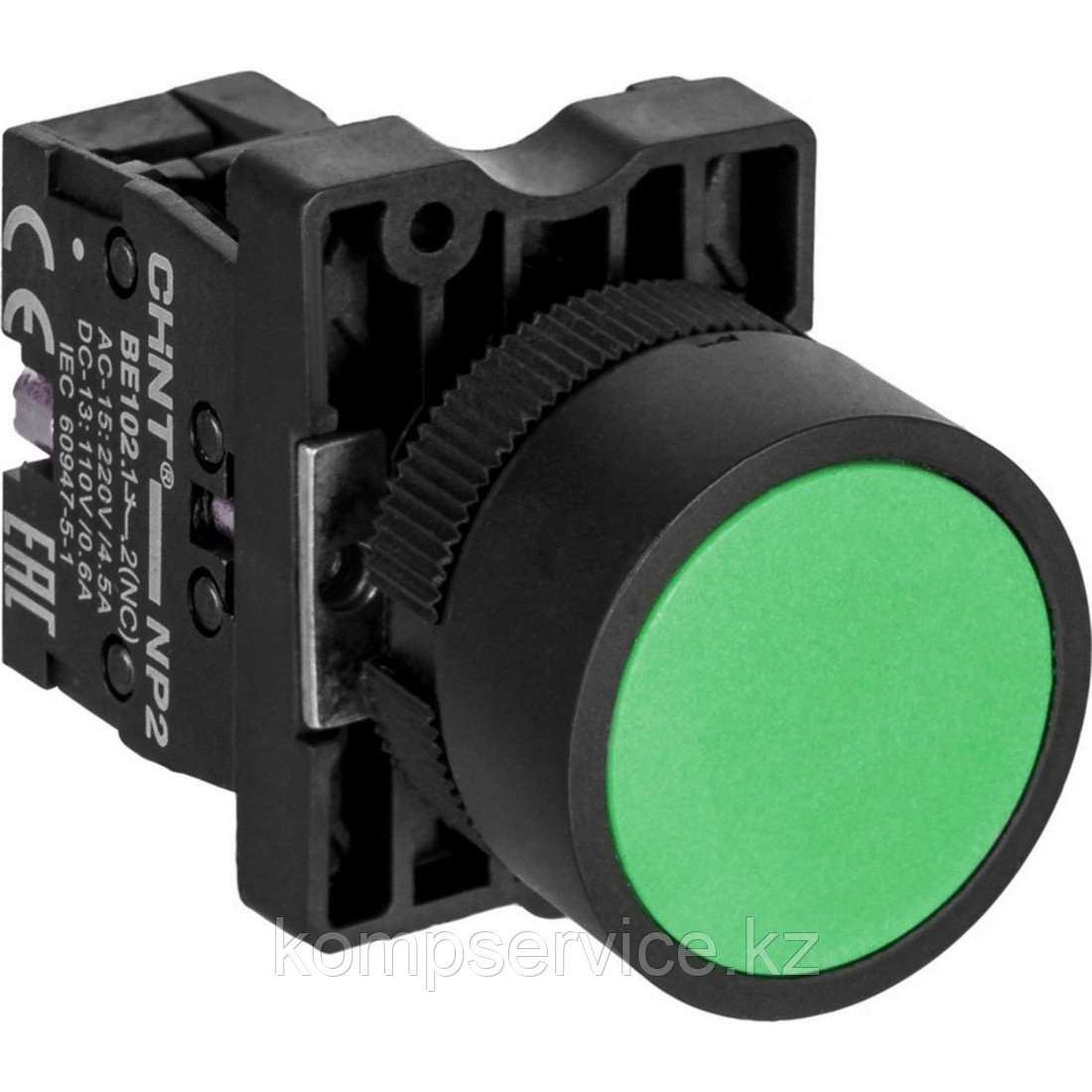 Кнопка управления CHINT NP2-EA31 без подсветки зеленая 1НО IP40 - фото 1 - id-p111674555