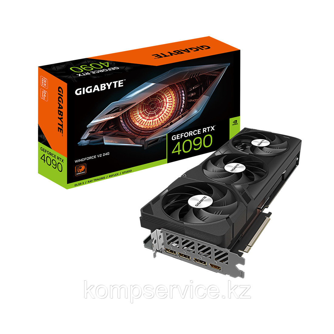 Видеокарта Gigabyte (GV-N4090WF3V2-24GD) RTX4090 WINDFORCE 24G - фото 3 - id-p111674575