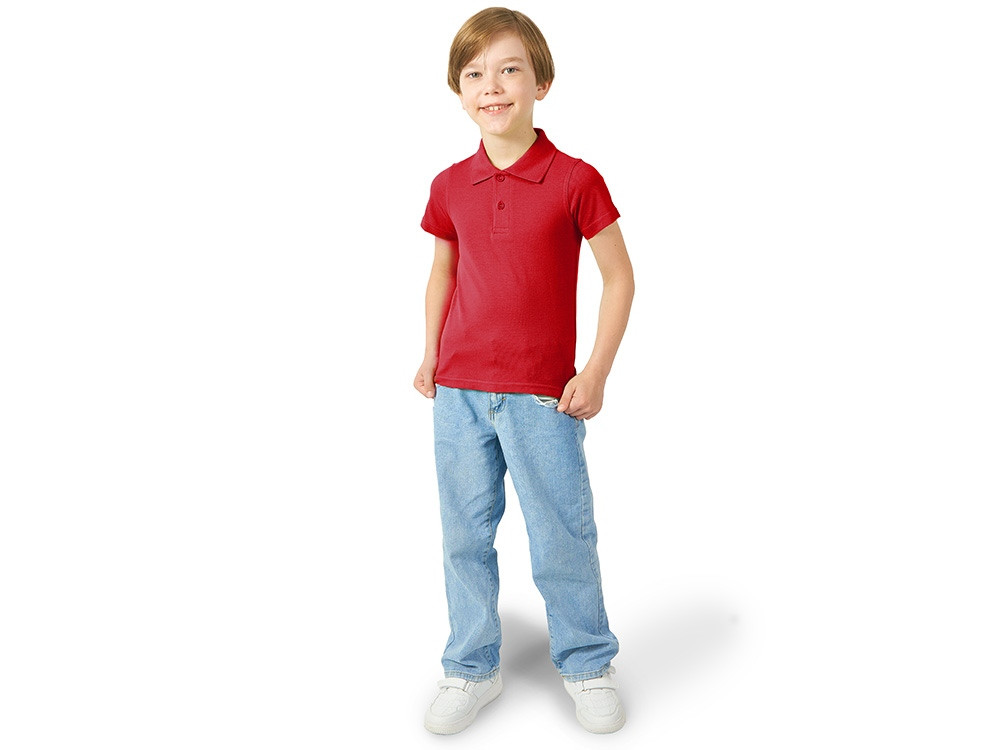 Рубашка поло First детская, красный - фото 3 - id-p106802047