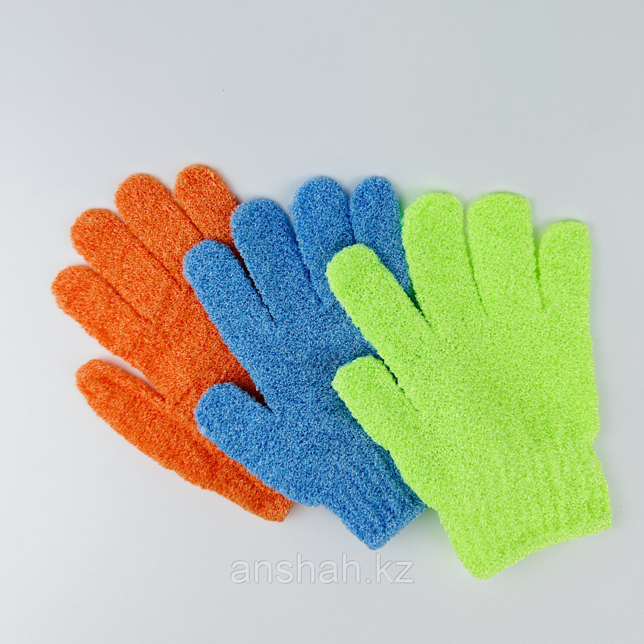 Мочалка-перчатка для пилинга тела, разные цвета - фото 3 - id-p58612465