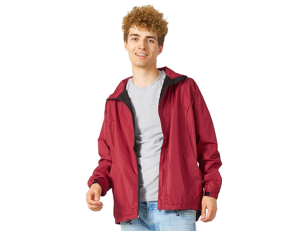 Куртка мужская с капюшоном Wind, красный - фото 2 - id-p70027176
