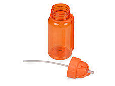 Бутылка для воды со складной соломинкой Kidz 500 мл, оранжевый, фото 3