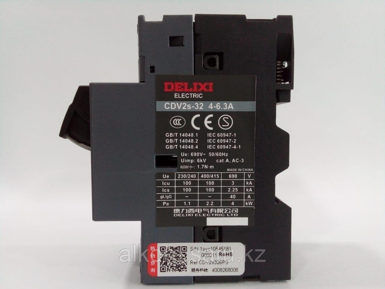 Автоматический выключатель для защиты двигателя CDV2s-324 - 6.3ARoHS - фото 2 - id-p111678638