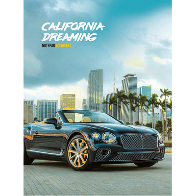 Бизнес-блокнот "BG", 64л, А5, клетка, ламинация, интегральный переплёт, серия "California Dreaming"м - фото 1 - id-p111681663