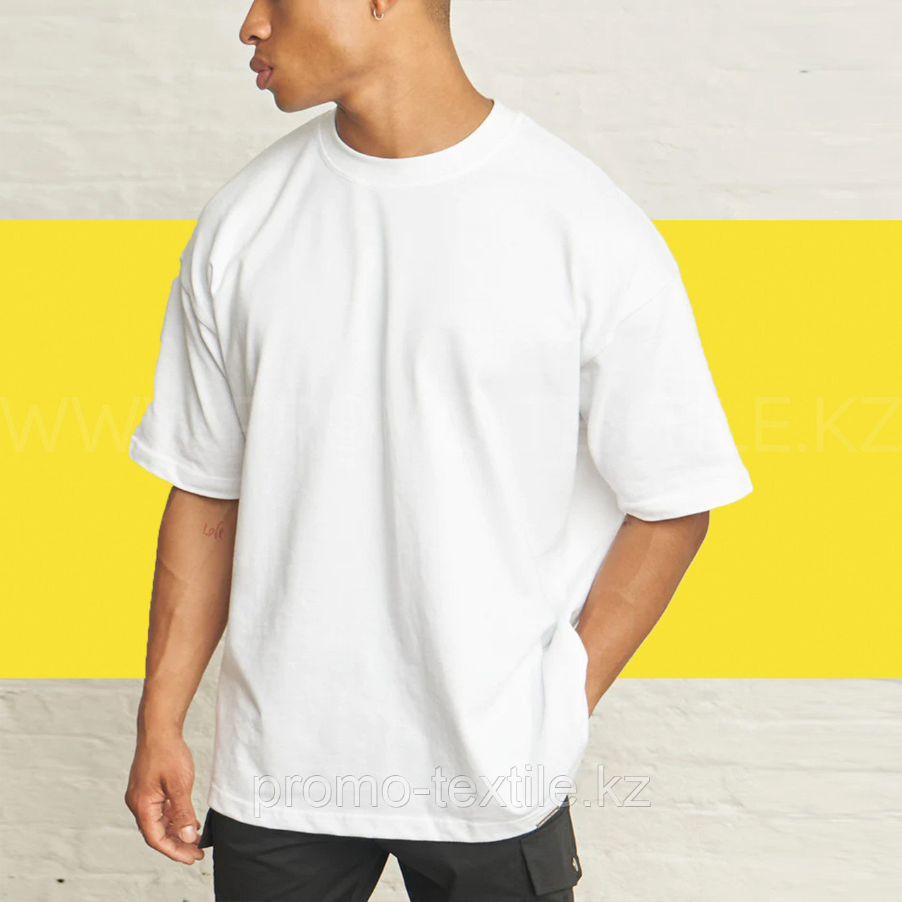 Футболки оверсайз (oversize) белый цвет | Пошив футболок на заказ - фото 1 - id-p111157075