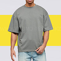 Футболки оверсайз (oversize) серый цвет | Пошив футболок на заказ