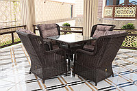 Комплект мебели Авангард классик (стол и стулья) Avangard Classic - Прямоугольный стол, стул 4 шт., Шоколад