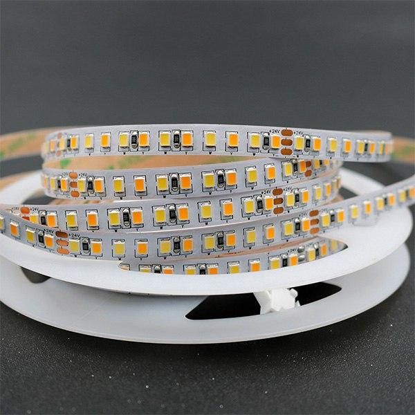 Светодиодная лента двухцветная SMD2835 192 10м 2700-6500K 24V