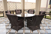 Комплект мебели Авангард классик (стол и стулья) Avangard Classic - Круглый стол, стул 6 шт., Шоколад